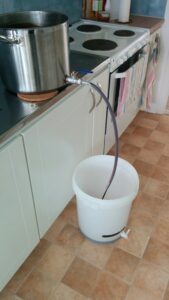 Transferring to fermenter